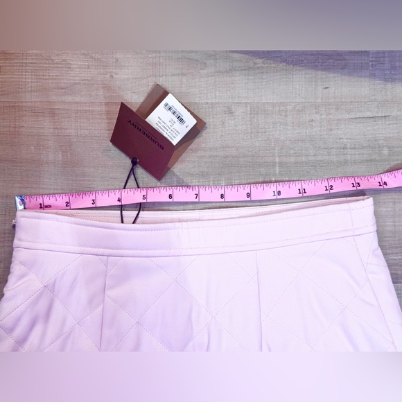 NEW Pink Burberry Quilted Miniskirt Skirt - Picture 6 of 7
